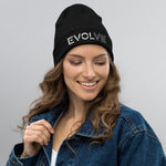 EVOLVE Organic ribbed beanie