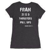 Ladies' Fran CrossFit Workout Fitted T-Shirt